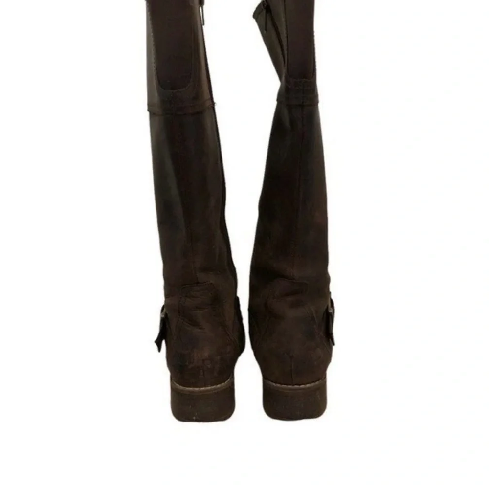 Timberlan Brown Leather Knee-High Boots - Picture 4 of 7
